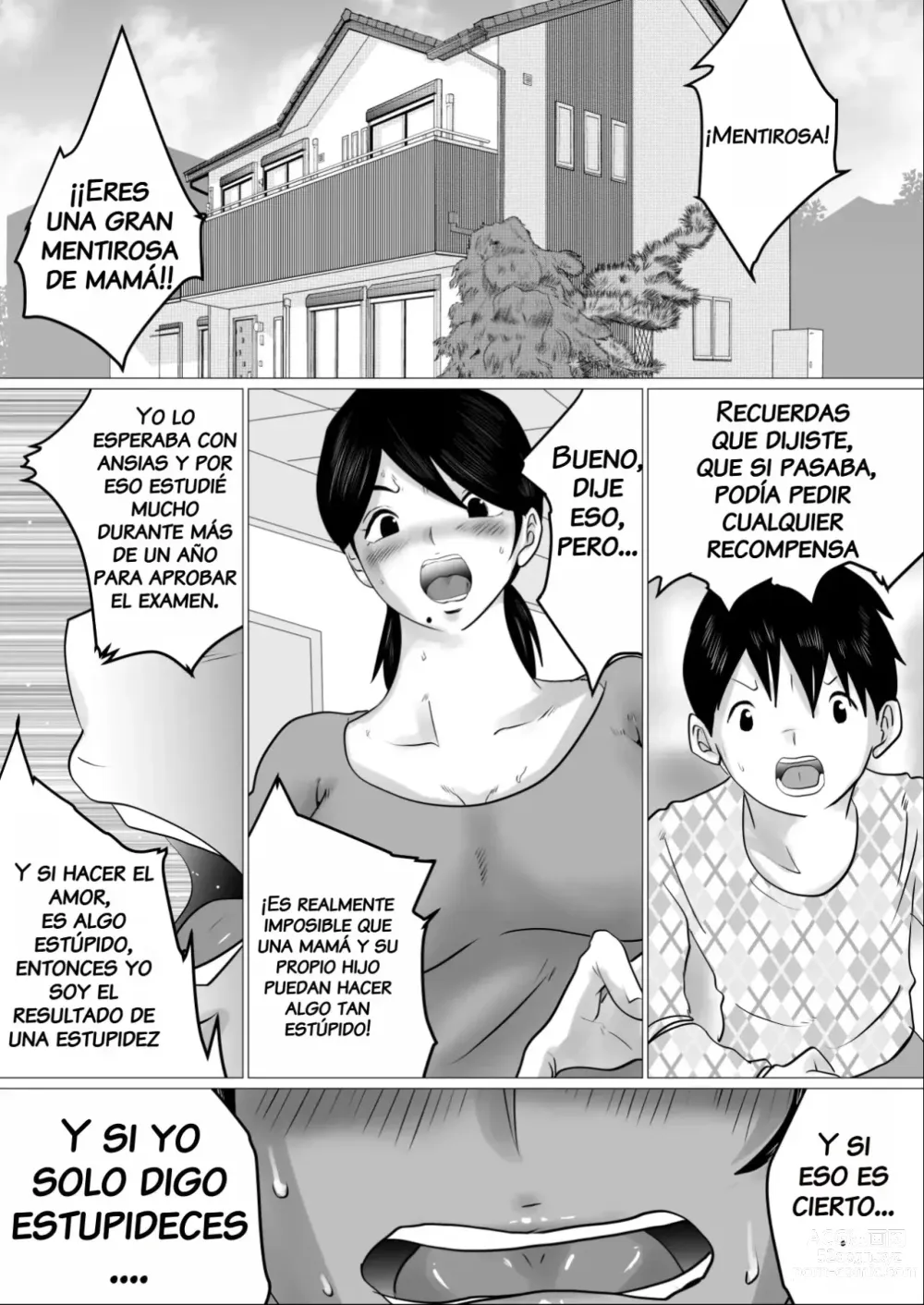 Page 2 of doujinshi Madre a la que le pidieron sexo como regalo por aprobar el examen