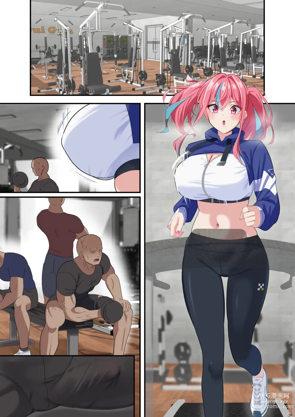 Page 27 of doujinshi Gym Kayoi no Muchimuchi AtaShiko Gal o Seibai Shite Mita