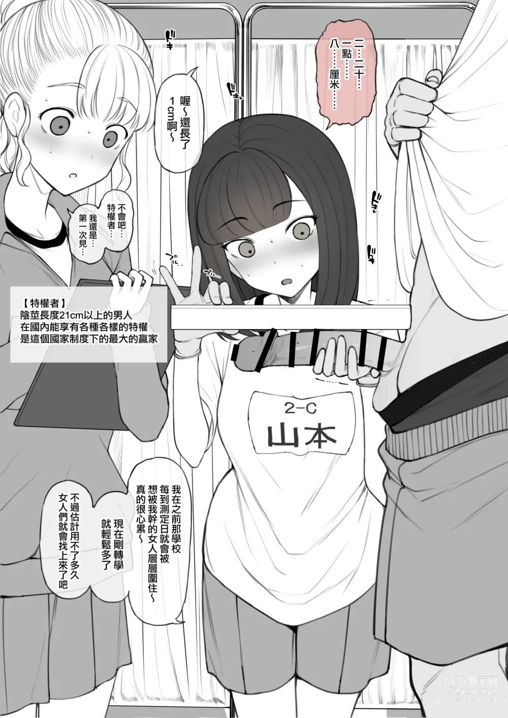 Page 6 of doujinshi Penis no Dekasa de Subete ga Kimaru Sekai de Sochin no Boku ga Kisekiteki ni Te ni Ireta Kanojo wa Touzen no You ni Dekachin ni Netorarete Owaru