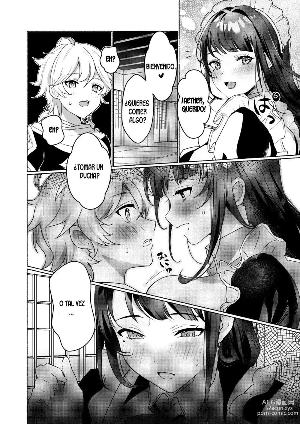 Page 3 of doujinshi Casa de te en Inazuma ~Cosplay sexo con maids inusualmente calientes~