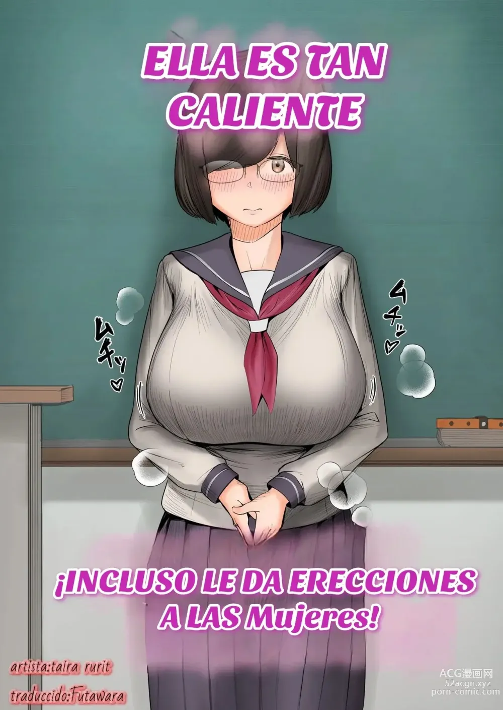 Page 1 of doujinshi ¡Ella Es Caliente, Incluso le da Erecciones a las Mujeres!