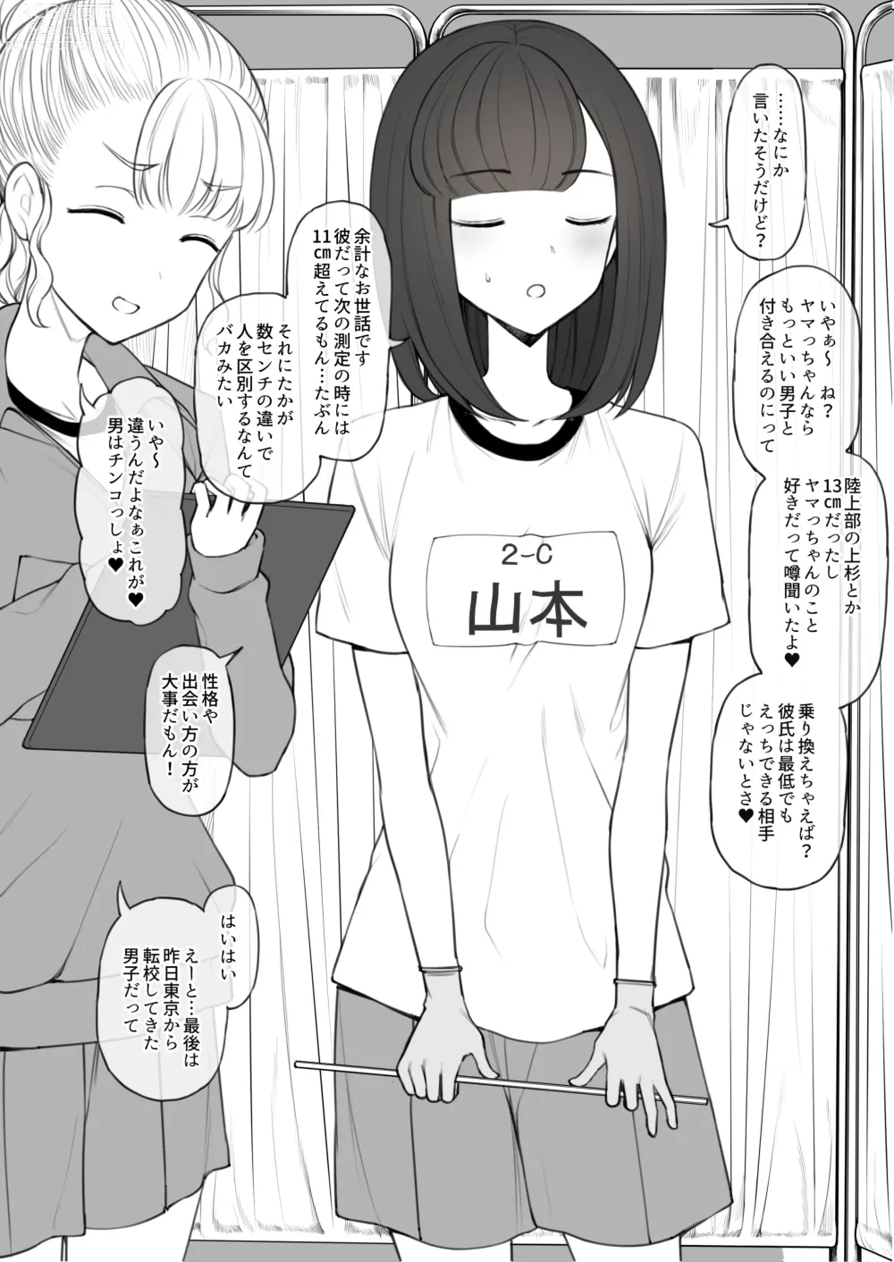 Page 4 of doujinshi Penis no Dekasa de Subete ga Kimaru Sekai de Sochin no Boku ga Kisekiteki ni Te ni Ireta Kanojo wa Touzen no You ni Dekachin ni Netorarete Owaru