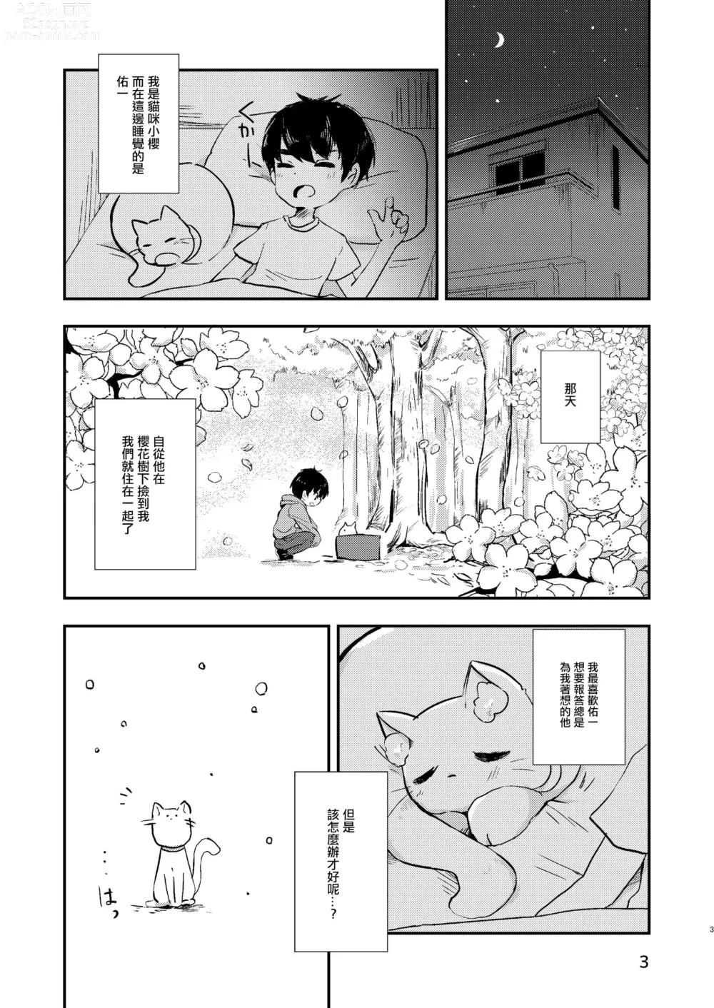 Page 2 of doujinshi Ongaeshi no Neko