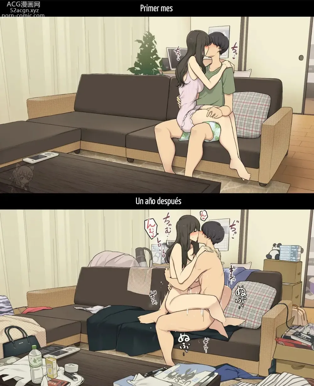 Page 15 of doujinshi A Day in the Life of a Couple: Their First Month Living Together vs. One Year Later