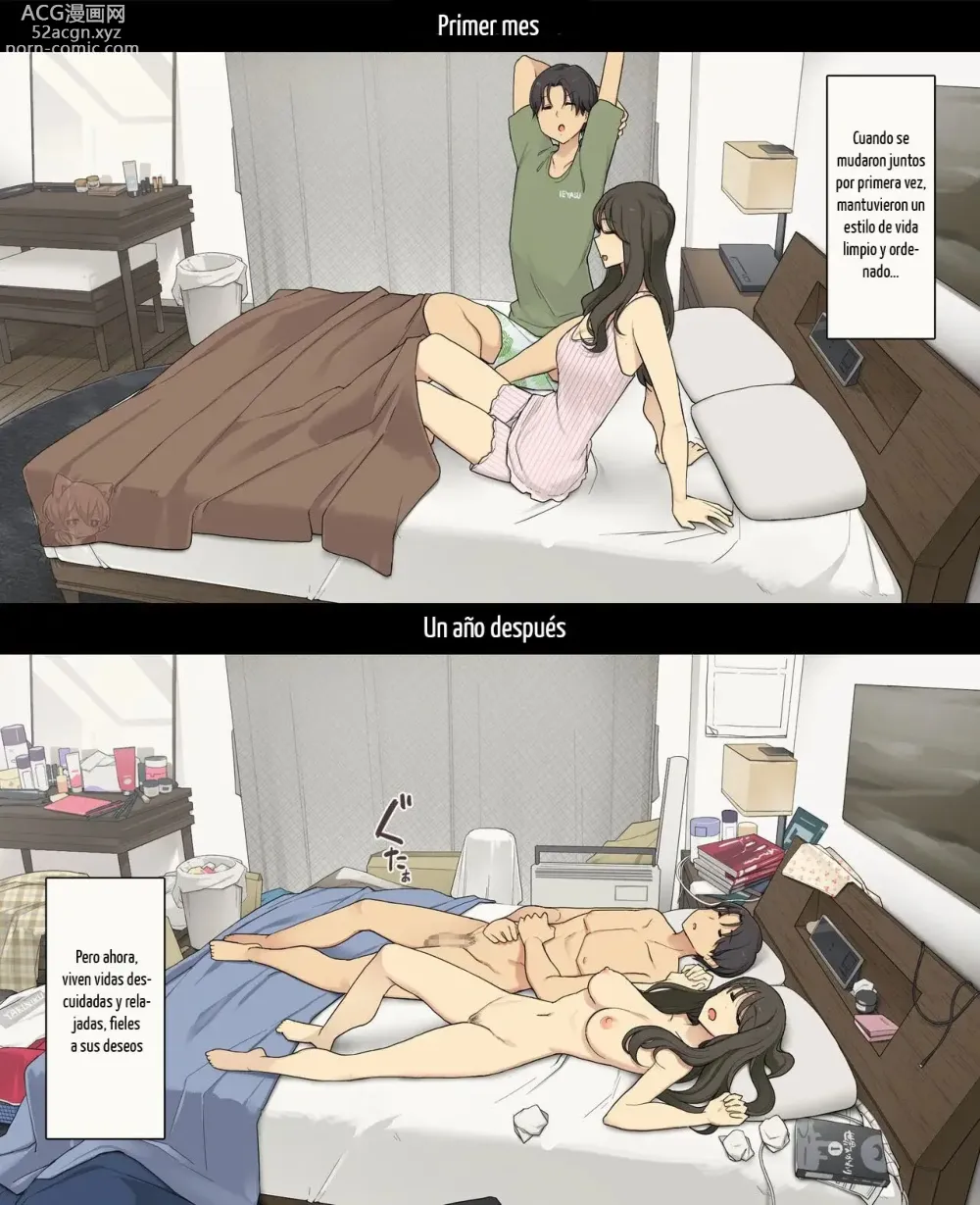 Page 28 of doujinshi A Day in the Life of a Couple: Their First Month Living Together vs. One Year Later