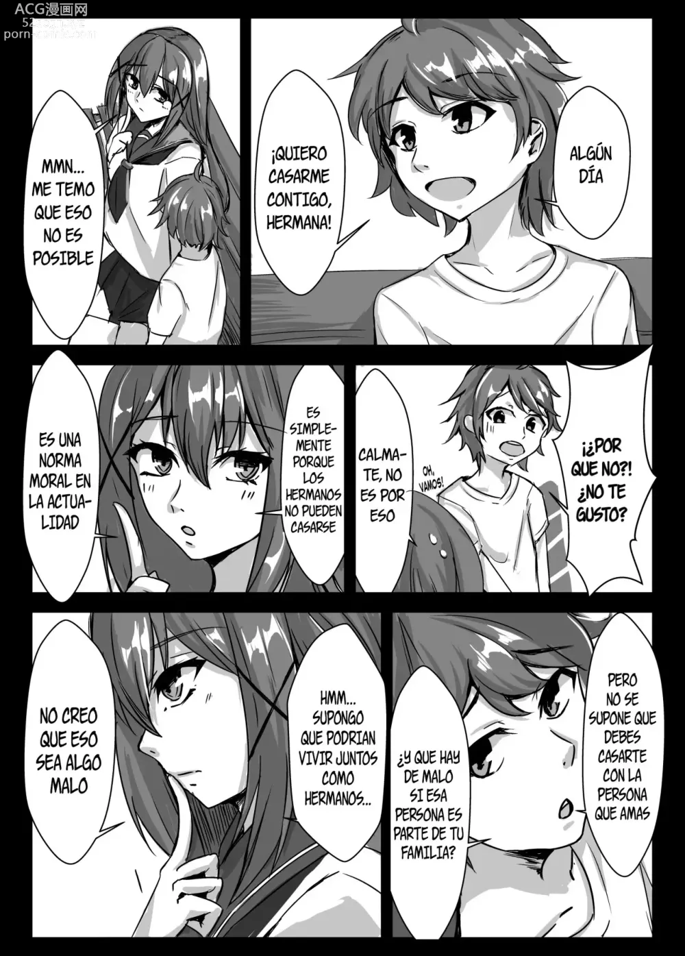 Page 2 of doujinshi Una historia de hermanos: diez años menor a ocho años mayor