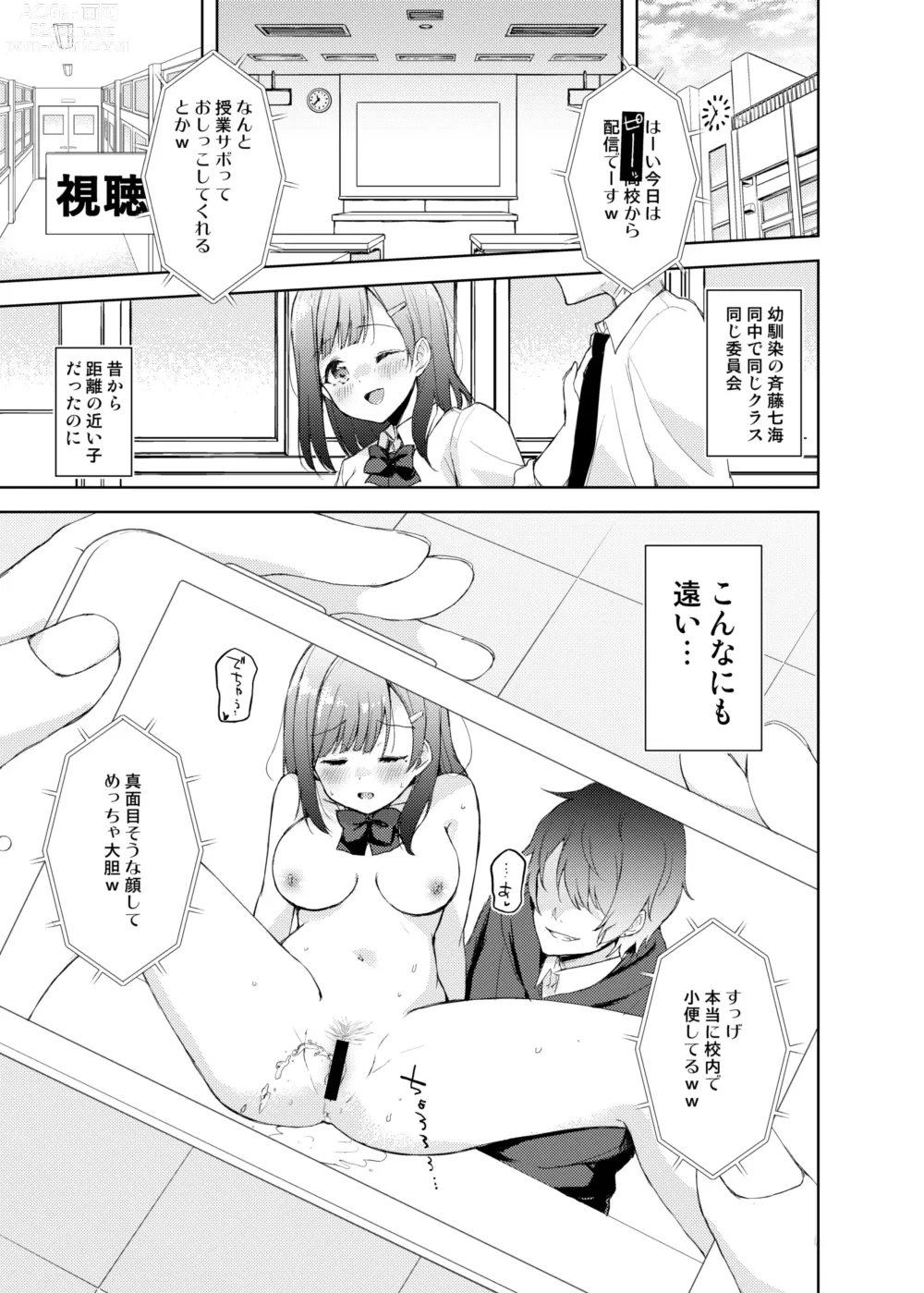 Page 31 of doujinshi JK Nanami no Haishin Jijou