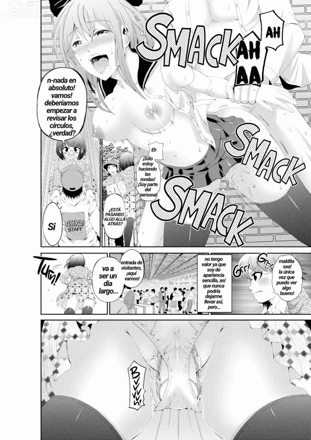 Page 3 of doujinshi ManCli Manko to Cli o Ijirareru no ga Daisuki na Fujoshi nano de Doujin Event no Nikubenki ni Natte mita (decensored)