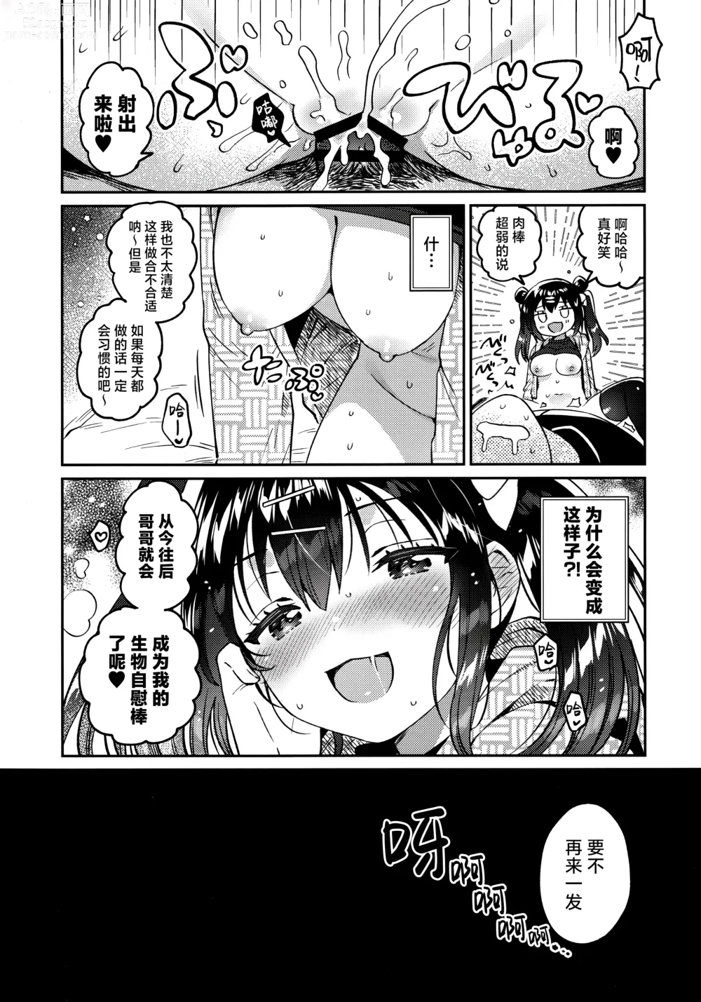 Page 3 of doujinshi Imouto to Nazo no Niku Vibe