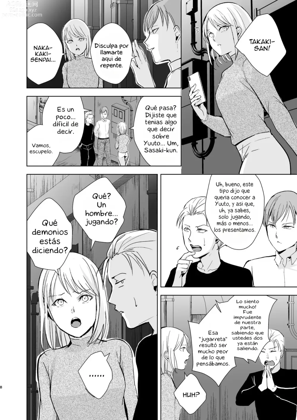 Page 9 of doujinshi Kyuudou Danshi 5 ~Bukatsu no Senpai ni Hamerarete Papa Katsu Assen, Kanojo mo Sutete Mesu ni Ochichaimashita~