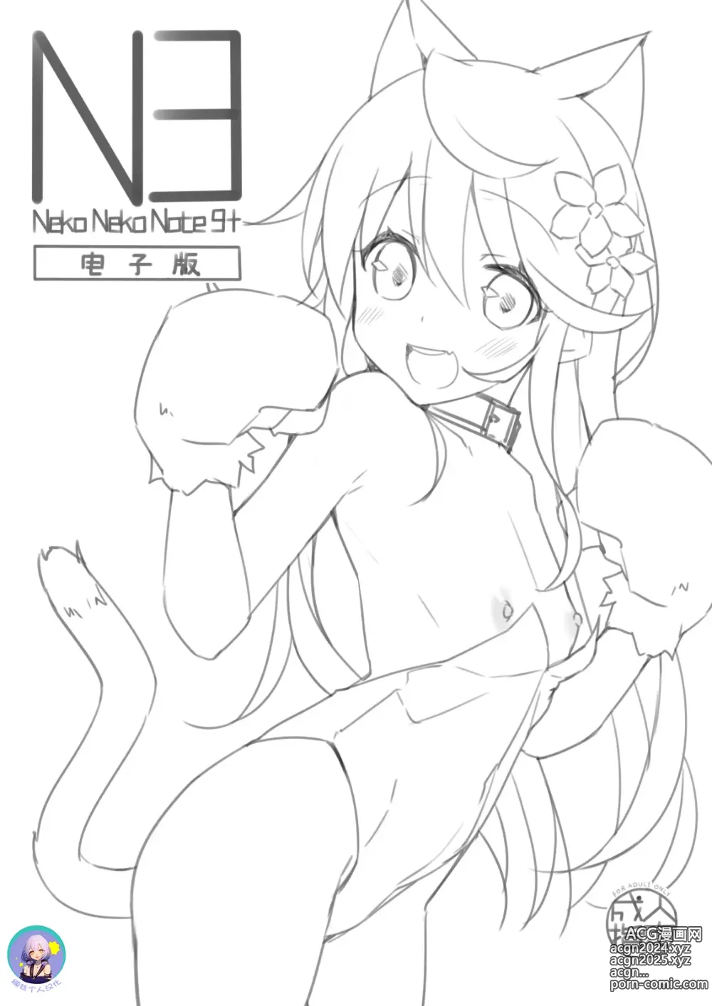 Page 1 of doujinshi Neko Neko Note 9+