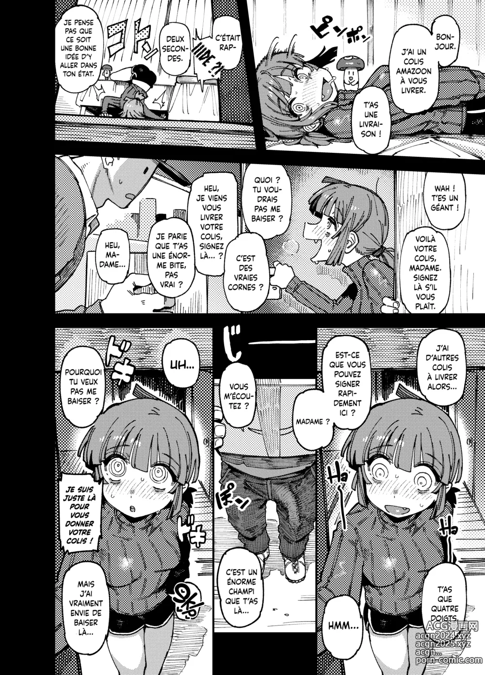 Page 10 of doujinshi Ie ga Shike Sugite Haete Kita Genkaku Yuuhatsu Suru Kinoko o Goshoku Shite Hatsujou Shita Ato no Are ya Kore