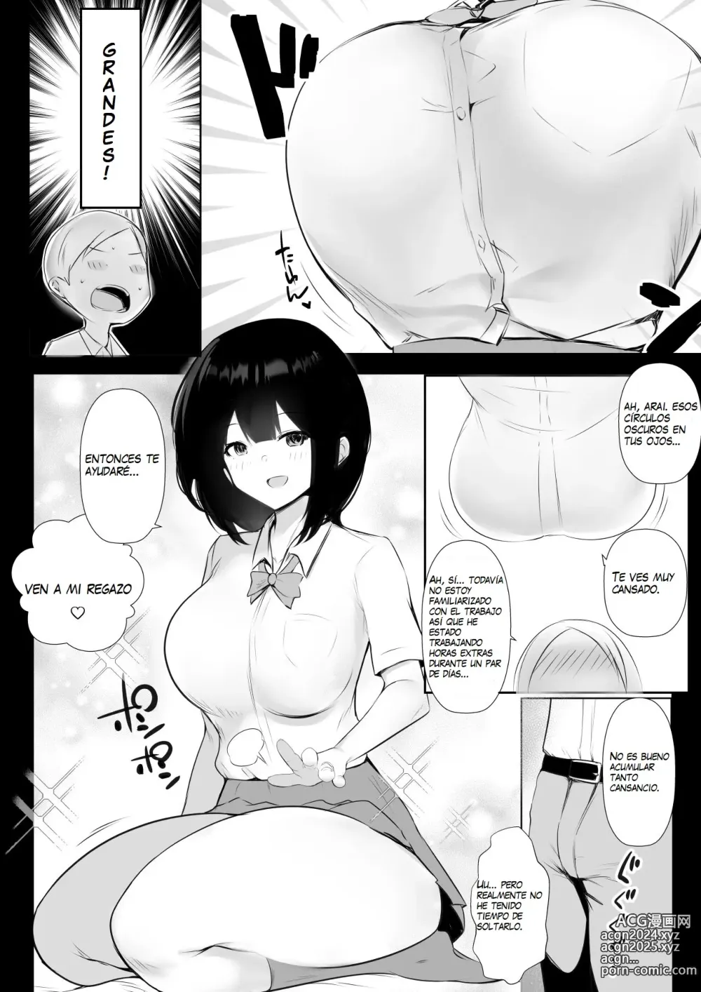 Page 10 of doujinshi Vi a una esposa de preparatoria de grandes pechos que solo deja que otro hombre la mime y abrace 6.