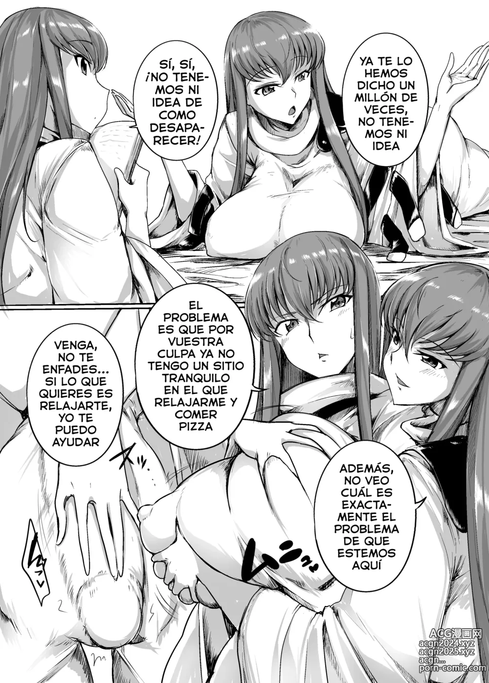 Page 3 of doujinshi Zoushoku suru C - Los clones de C