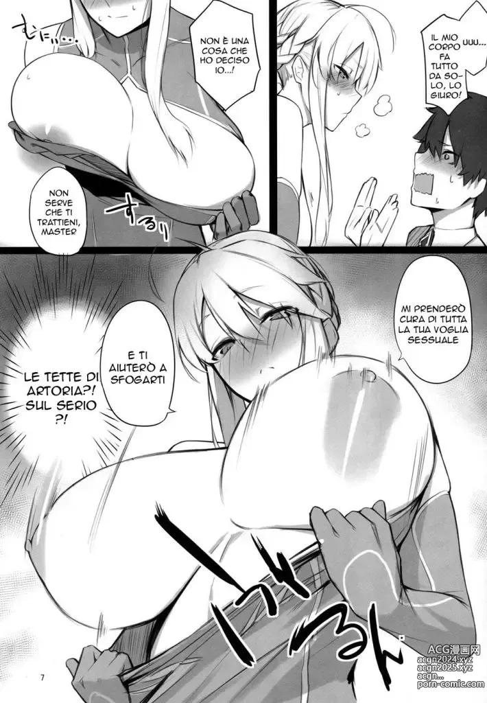 Page 5 of doujinshi La Preoccupazione di Artoria