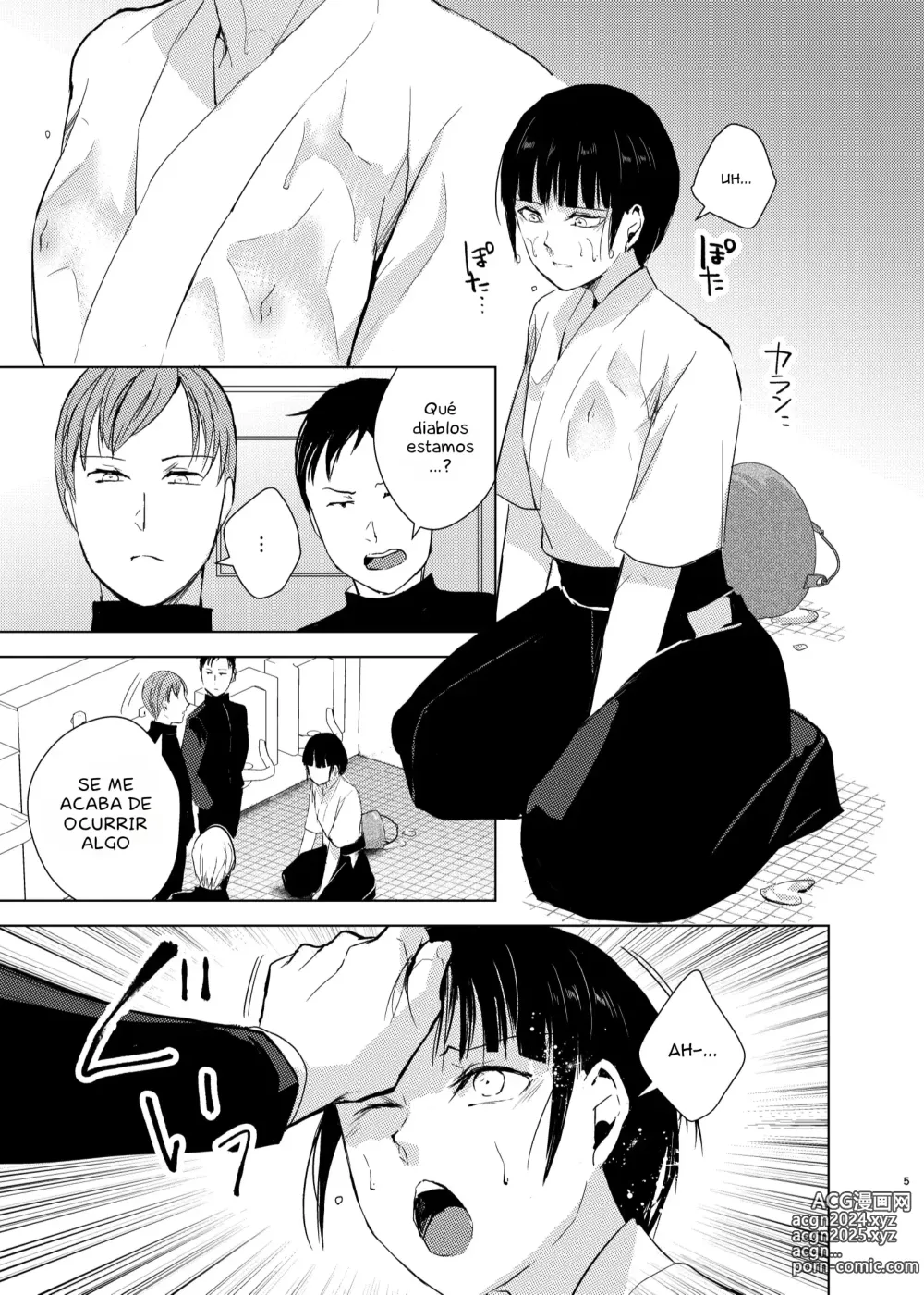 Page 6 of doujinshi Kyuudou Danshi x Mesu Ochi Choukyou Senpai ni Naisho de Kanojo Tsukuttara Seisai Rape saremashita