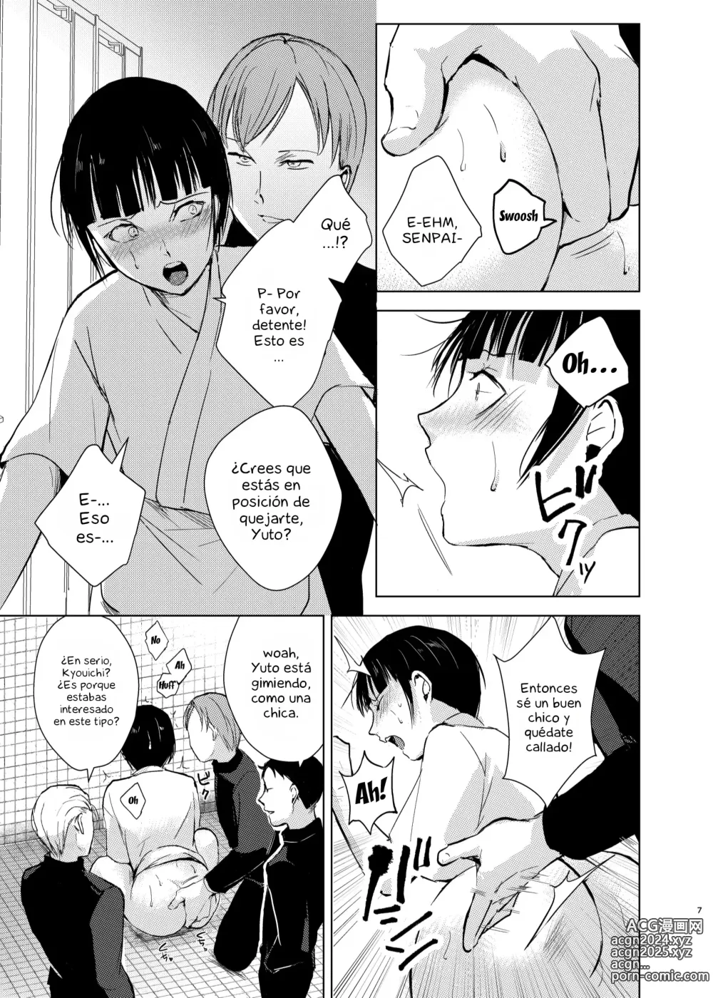 Page 8 of doujinshi Kyuudou Danshi x Mesu Ochi Choukyou Senpai ni Naisho de Kanojo Tsukuttara Seisai Rape saremashita