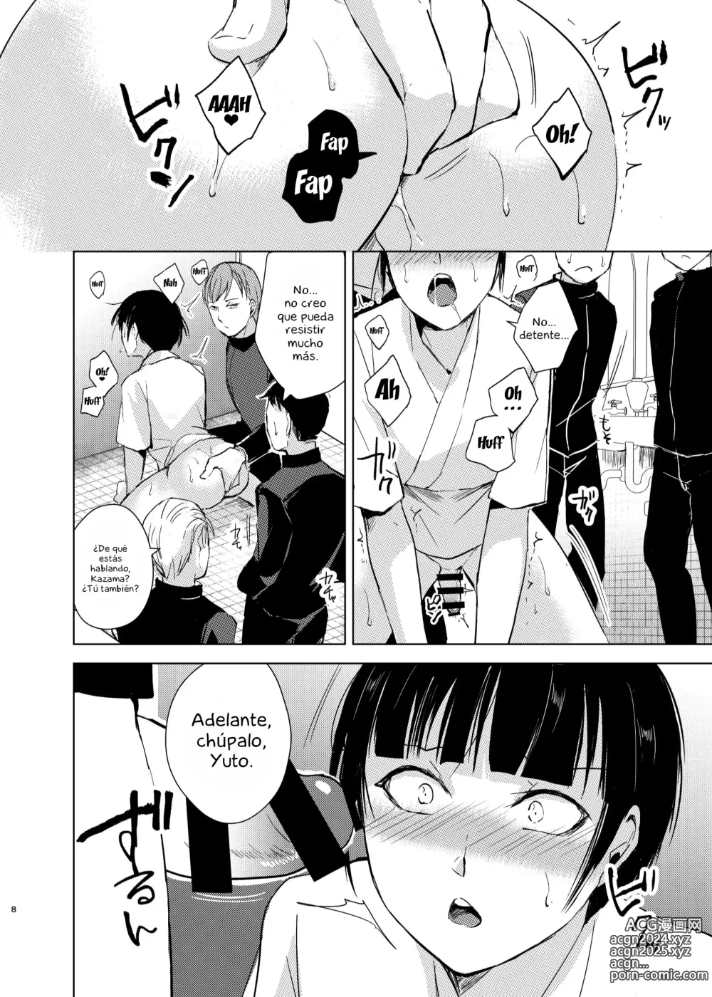 Page 9 of doujinshi Kyuudou Danshi x Mesu Ochi Choukyou Senpai ni Naisho de Kanojo Tsukuttara Seisai Rape saremashita