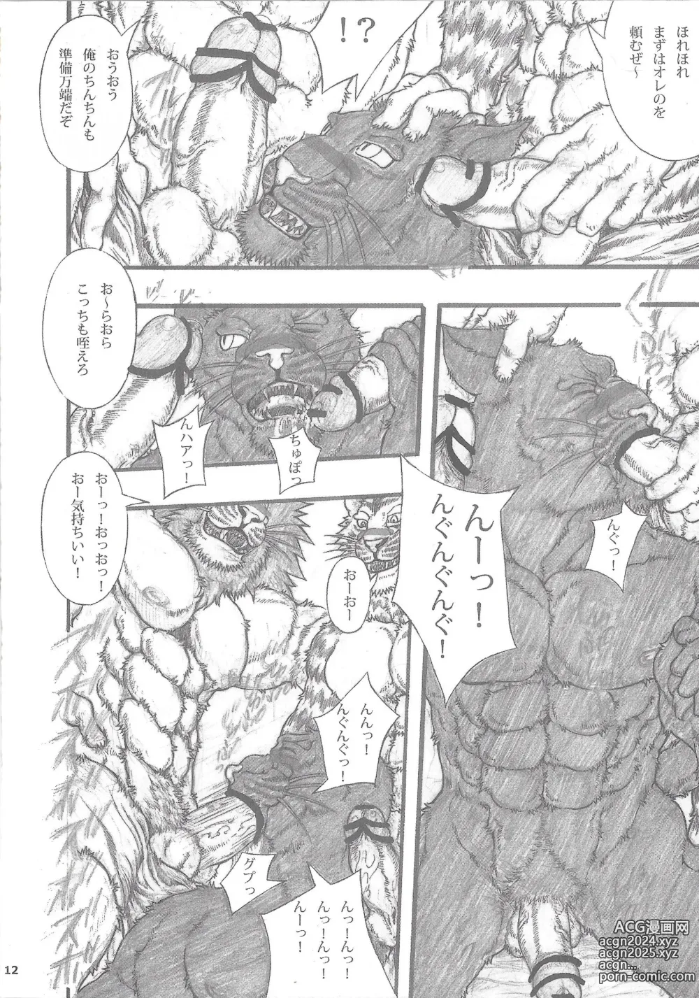 Page 12 of doujinshi MONHUN NEKOSANBIKI 2nd