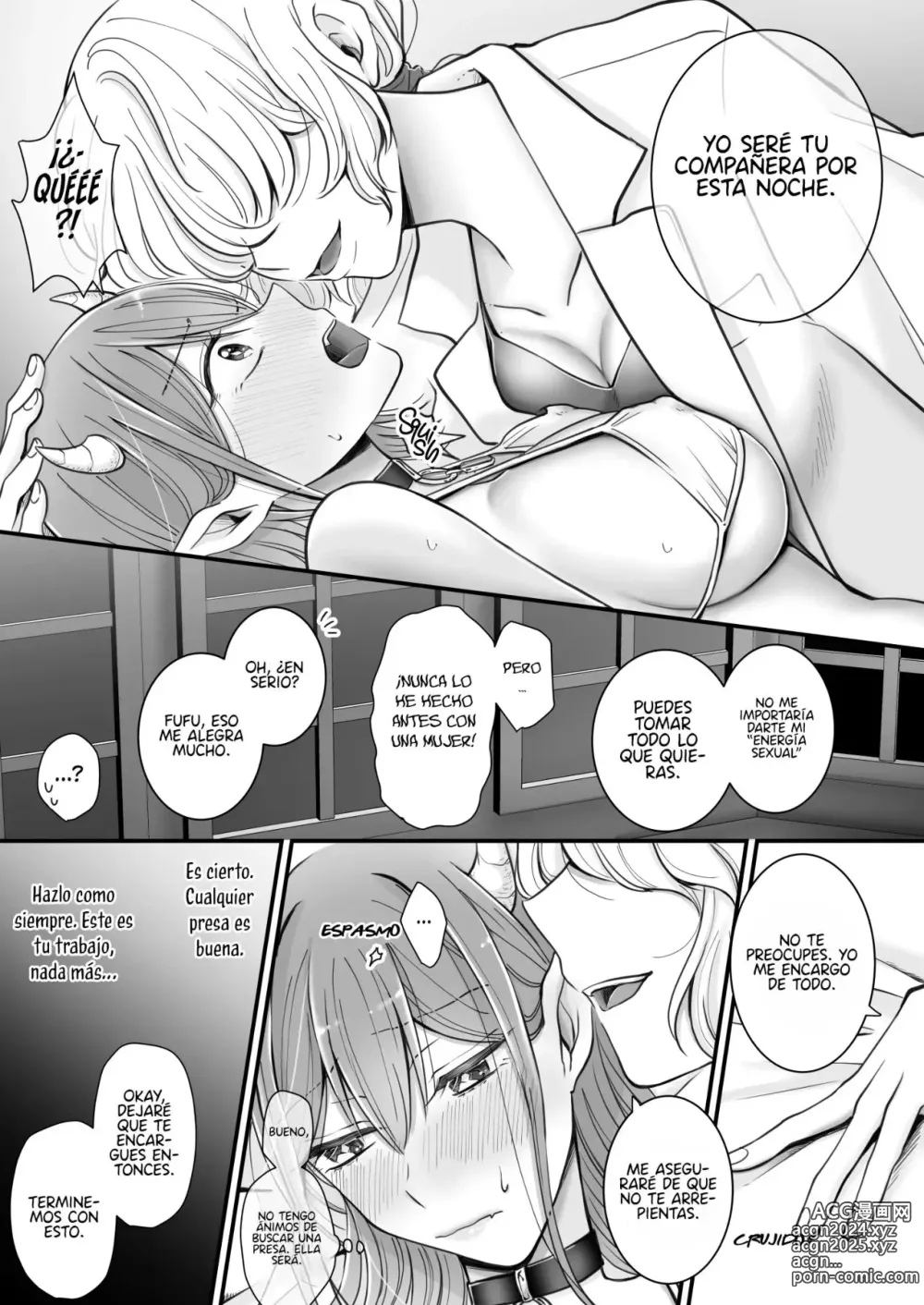 Page 8 of doujinshi Yuri de Succubus  Vol. 1 No puedo creer que haya caido por una humana