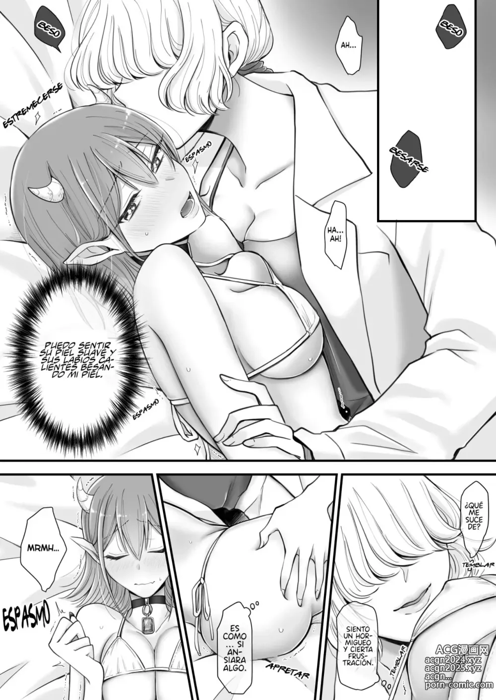 Page 9 of doujinshi Yuri de Succubus  Vol. 1 No puedo creer que haya caido por una humana