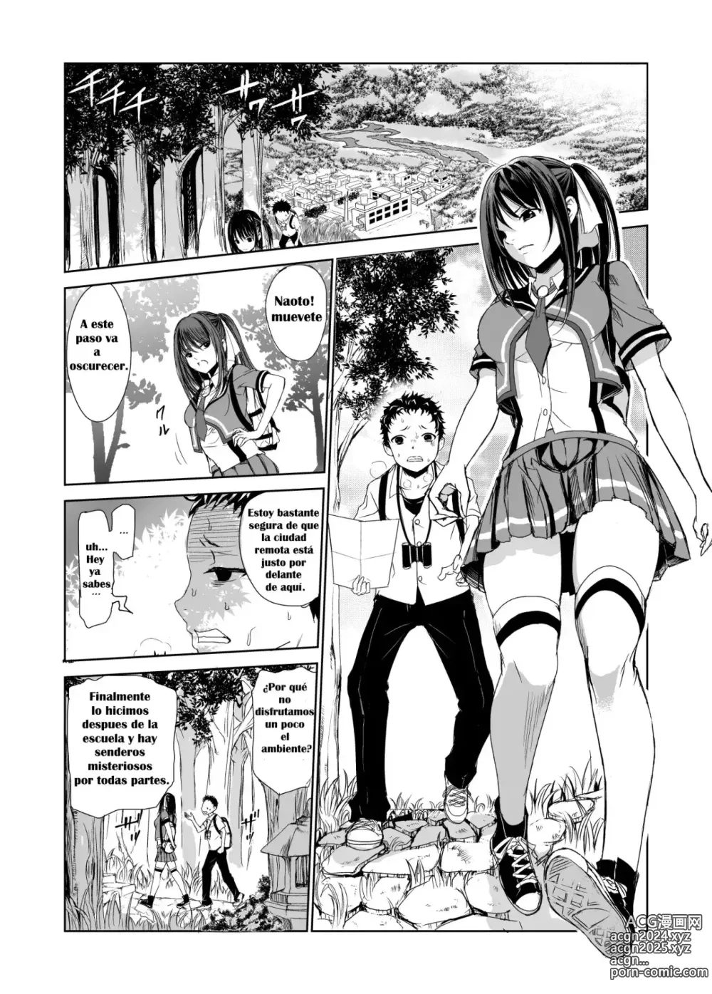 Page 2 of doujinshi Tsuyagari Mura 1 ~Kareshi o Mamoru Tame Hikyou no Mura de Kyousei Gohoushi & NTR Sex~