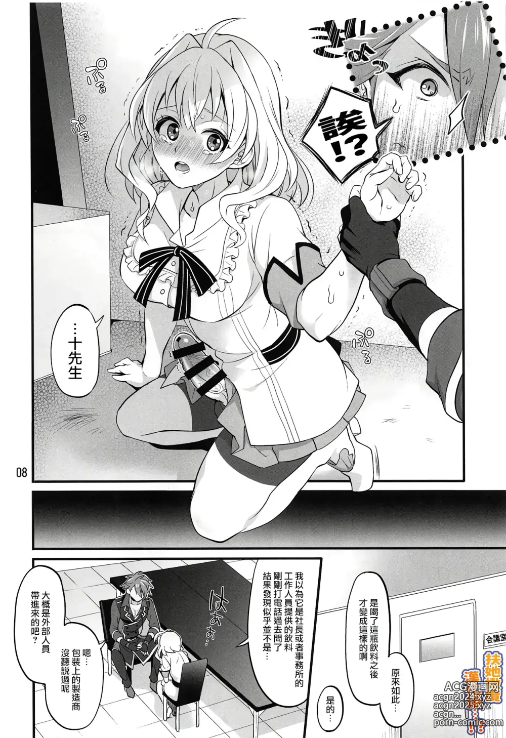 Page 7 of doujinshi 身为经纪人的我变成扶她后竟然化身性感野兽 把对方事务所的人气偶像 十龙○介先生 扑倒了...!?