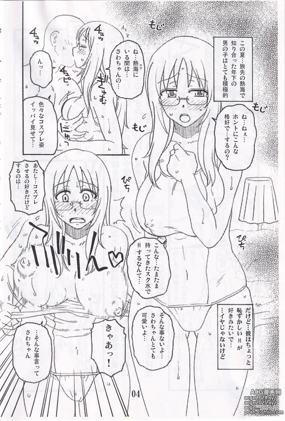 Page 3 of doujinshi Sawa Plus...  Minus.