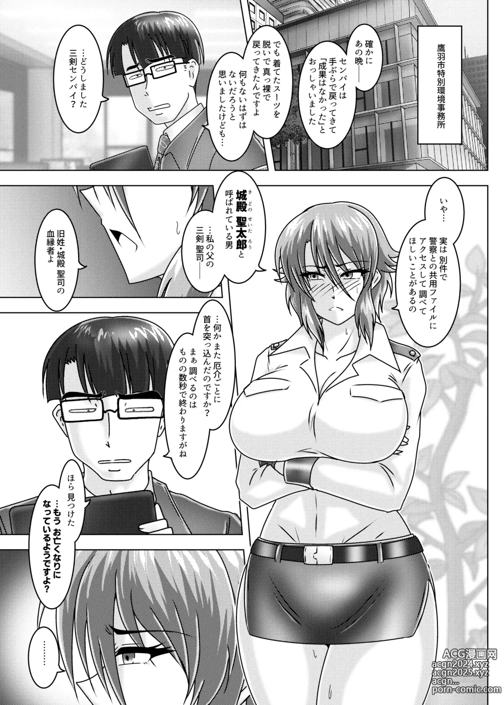 Page 38 of doujinshi MISSING LINK - Kankyou Chiankyoku Sousakan Mitsurugi Kagami