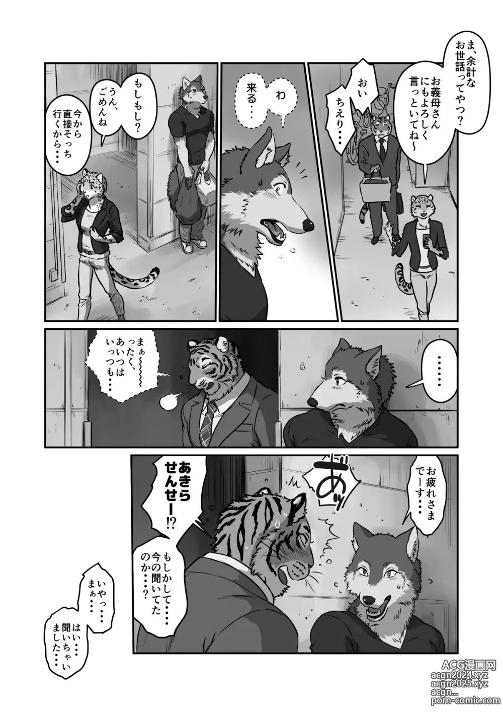 Page 8 of doujinshi Wolf Teacher & Tiger Daddy 2