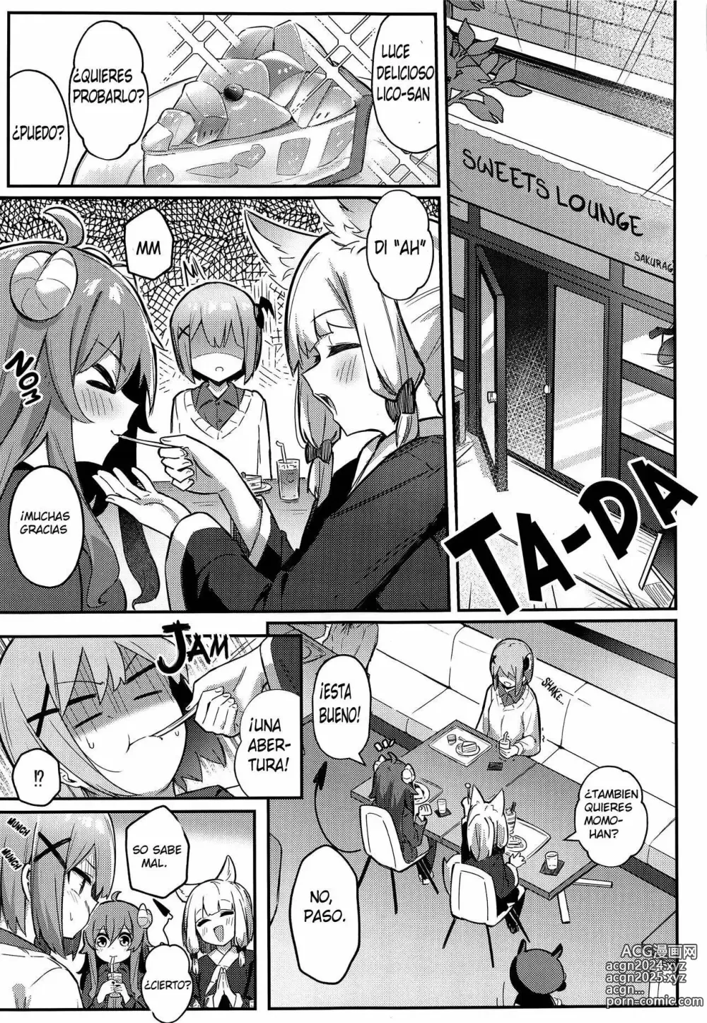 Page 8 of doujinshi Momo-chan Yamiochi shita!?