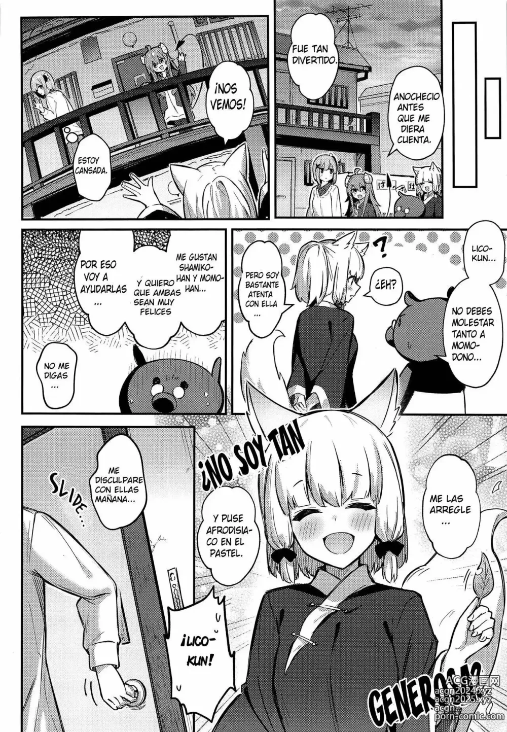 Page 9 of doujinshi Momo-chan Yamiochi shita!?