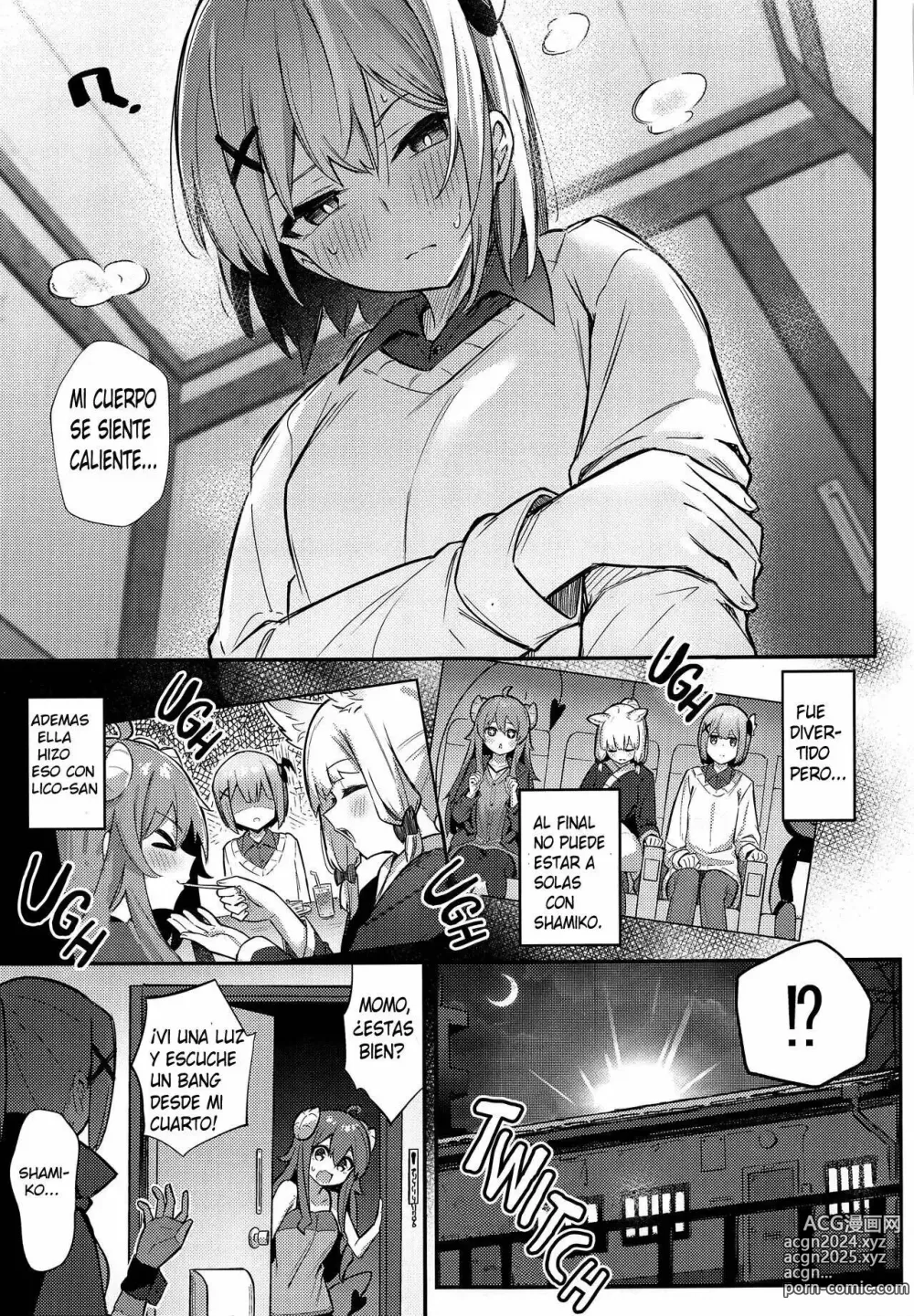 Page 10 of doujinshi Momo-chan Yamiochi shita!?