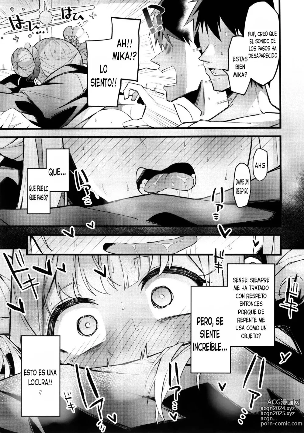 Page 18 of doujinshi Mika, Koe Osaete.