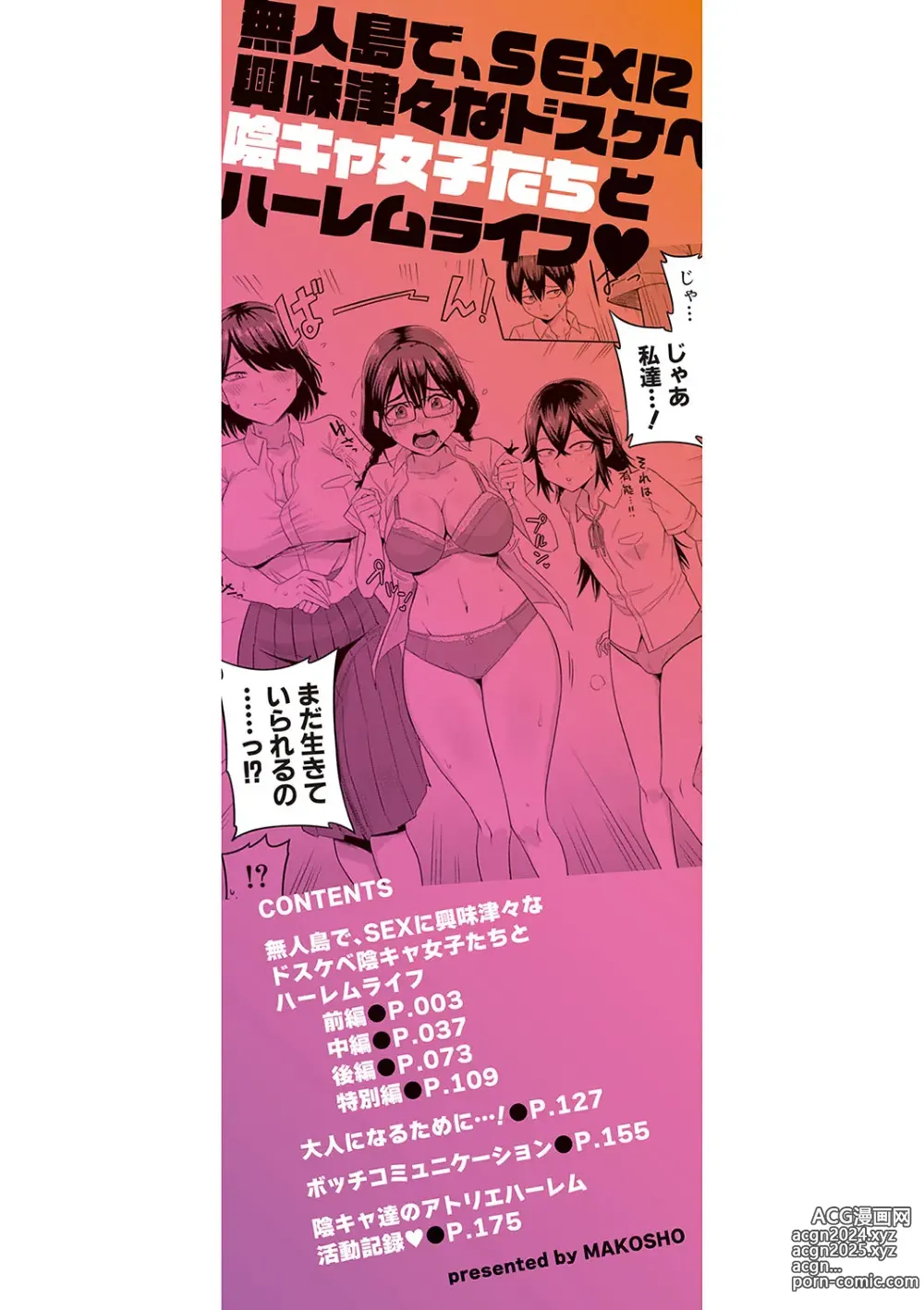 Page 3 of manga Mujintou de, SEX ni Kyoumi Shinshin na Dosukebe InCha Joshi-tachi to Harem Life + FANZA Tokuten