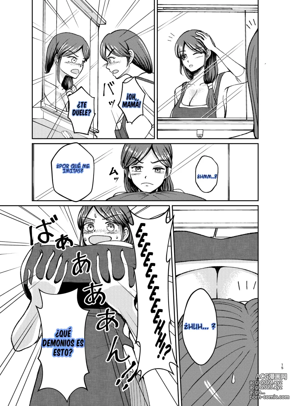 Page 15 of doujinshi Cambio de cuerpos, yo y mi pechugona madre 1