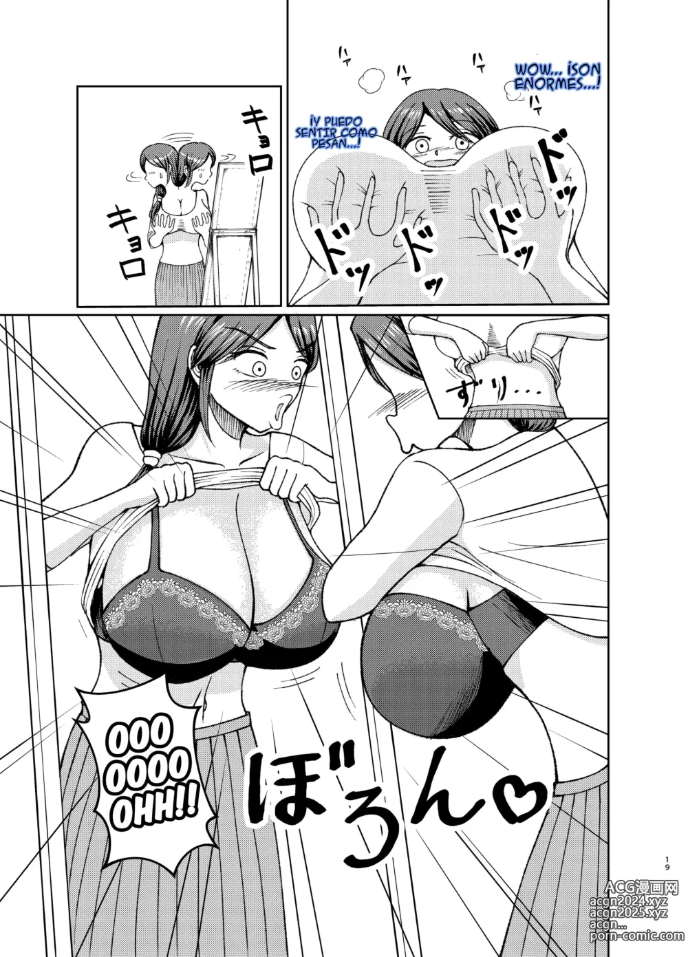 Page 19 of doujinshi Cambio de cuerpos, yo y mi pechugona madre 1