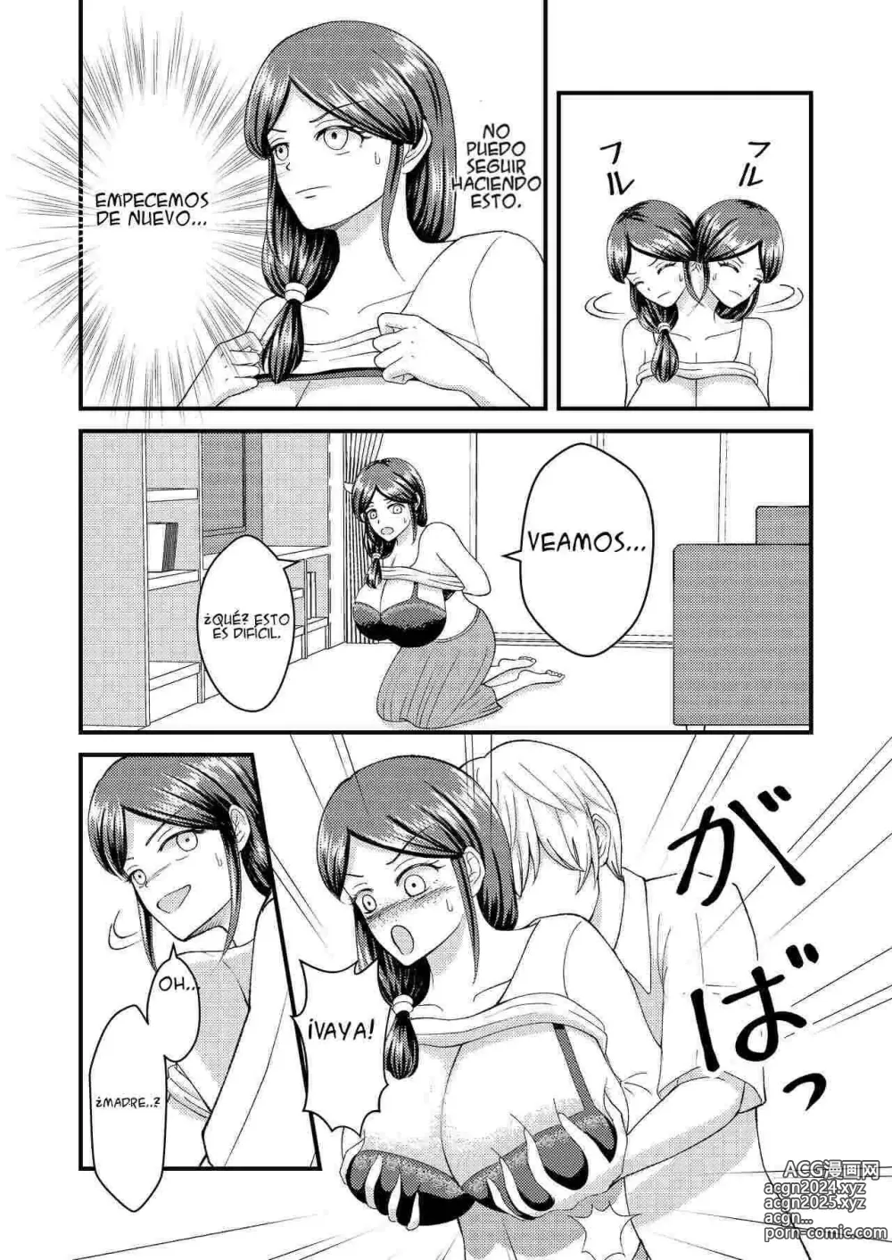 Page 18 of doujinshi Cambio de cuerpos, yo y mi pechugona madre 2