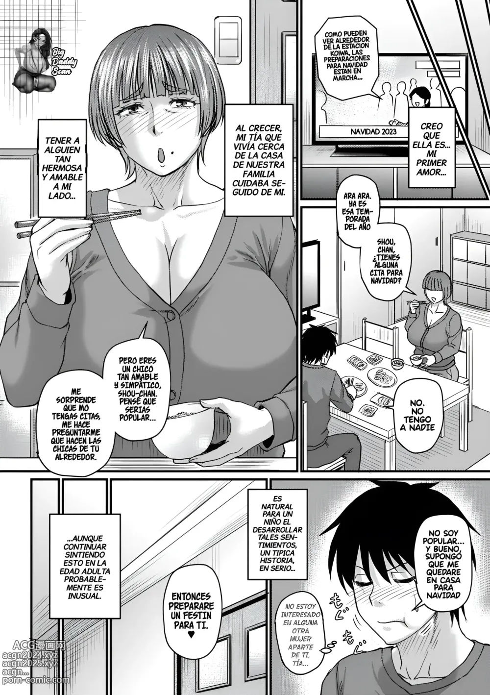 Page 2 of manga Viviendo con mi tia