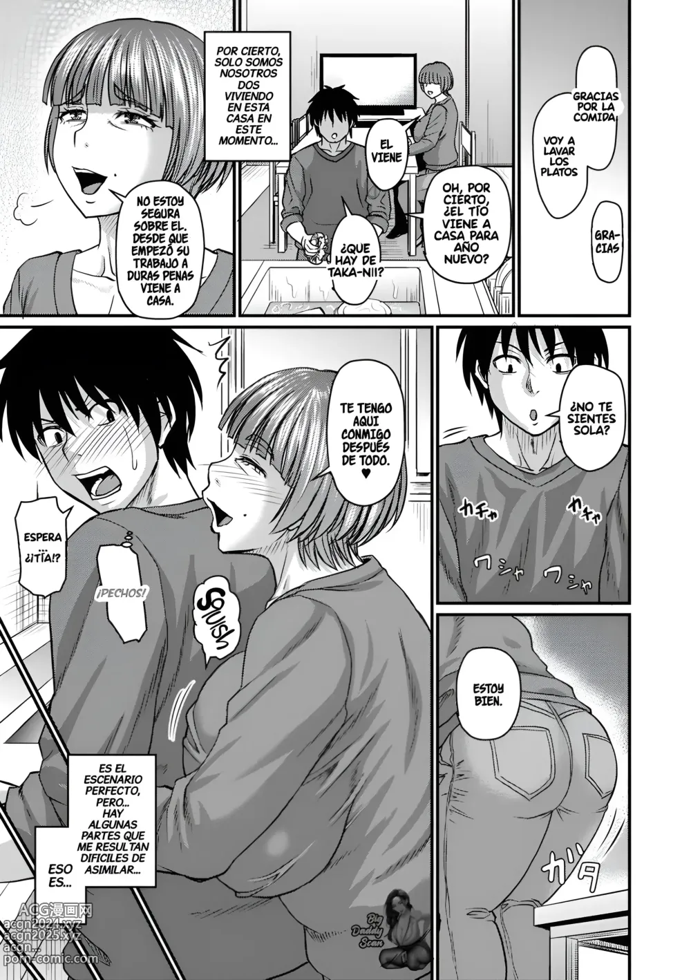 Page 3 of manga Viviendo con mi tia