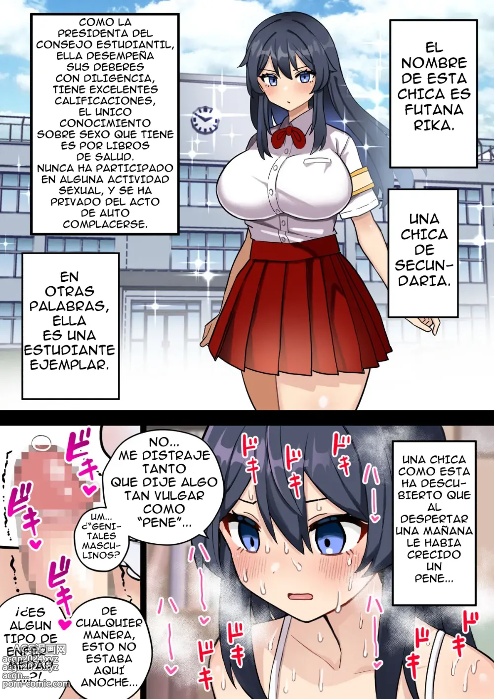 Page 5 of doujinshi Una chica de secundaria futanari que sucumbe a su deseo sexual y se convierte en semental