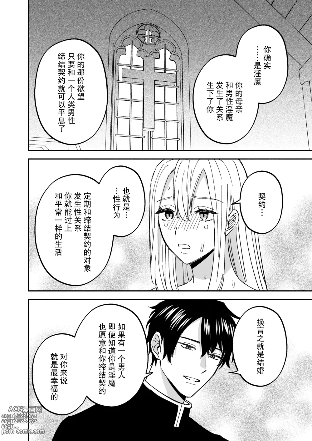 Page 27 of doujinshi 神父大人爱上了身为淫魔的我