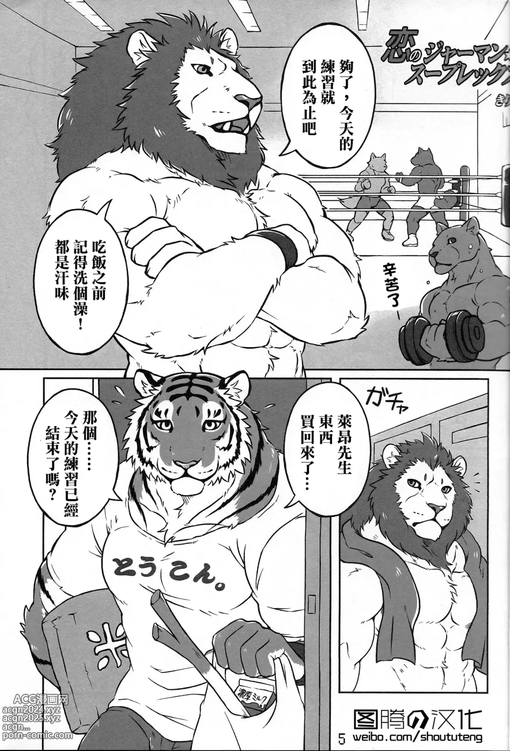 Page 2 of doujinshi 爱的德式后抱摔