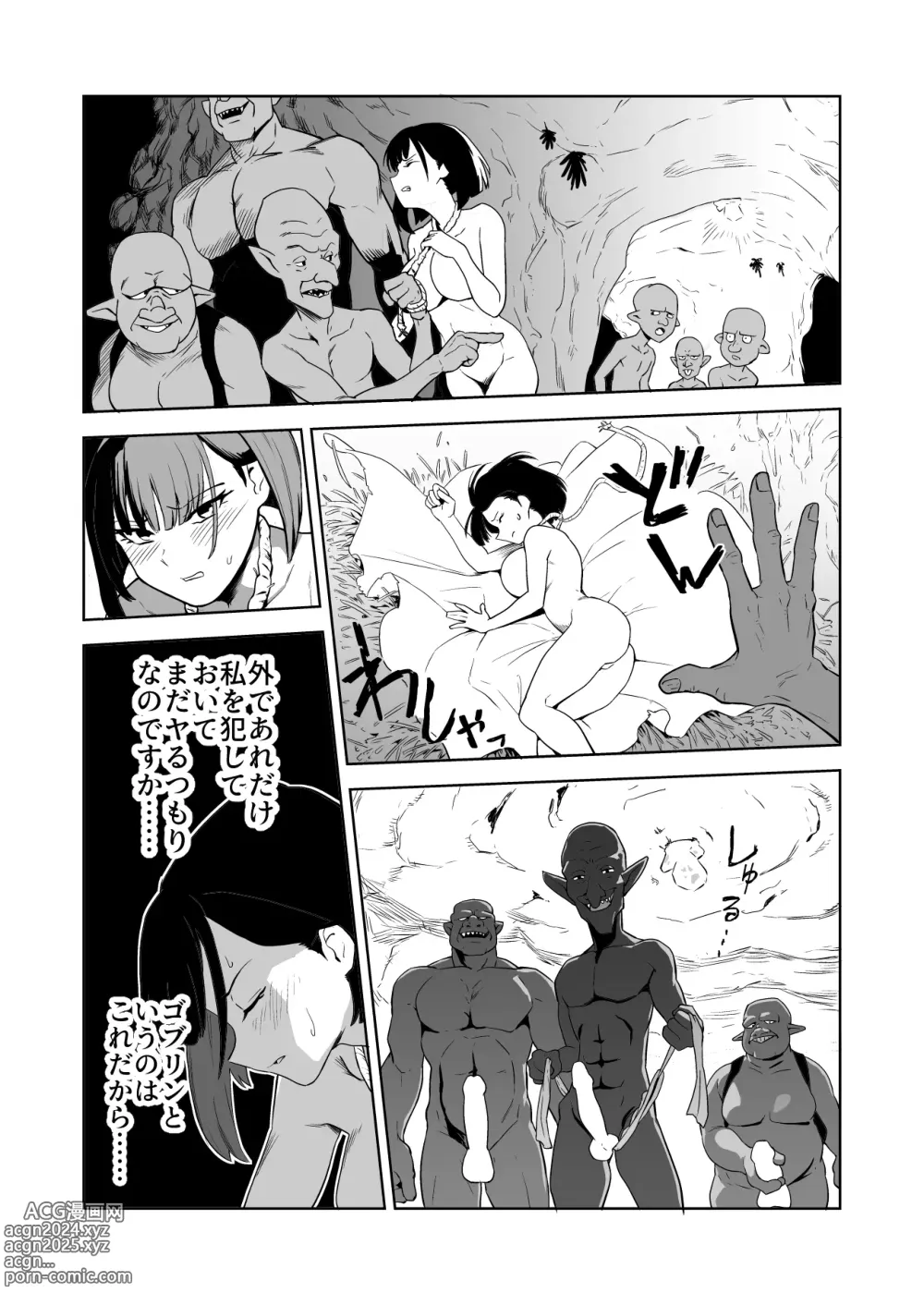 Page 17 of doujinshi Zako-kan Nerai no Do-M Onna Kishi ga Hontou ni Goblin Dorei ni Sareru Hanashi Zenpen