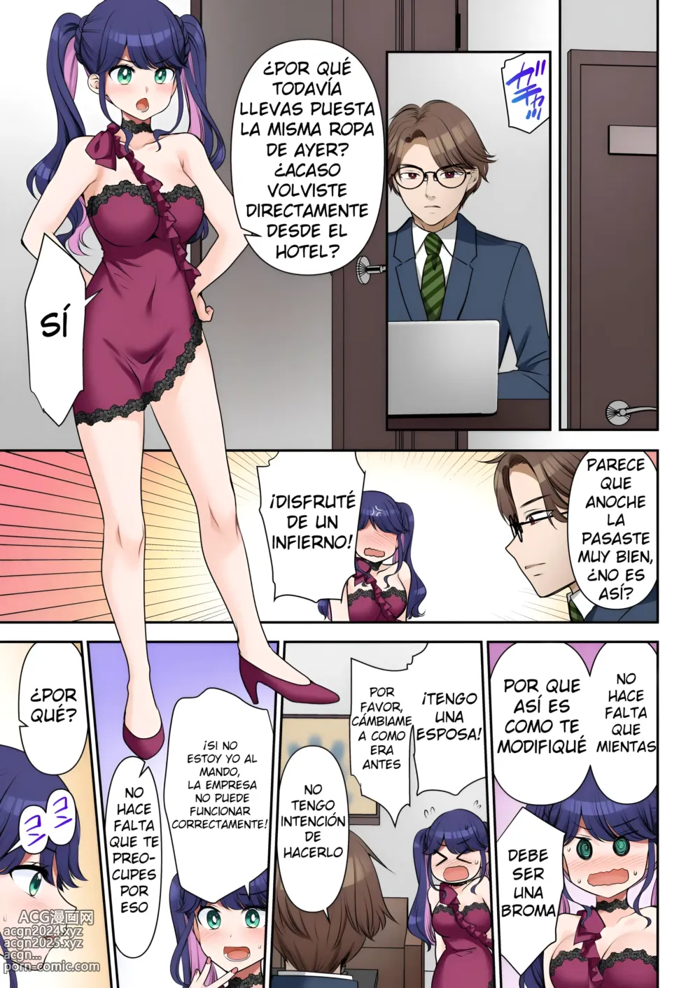 Page 20 of doujinshi Contrato de cambio de vida Presidente♂ → Sexretaria Sexual♀