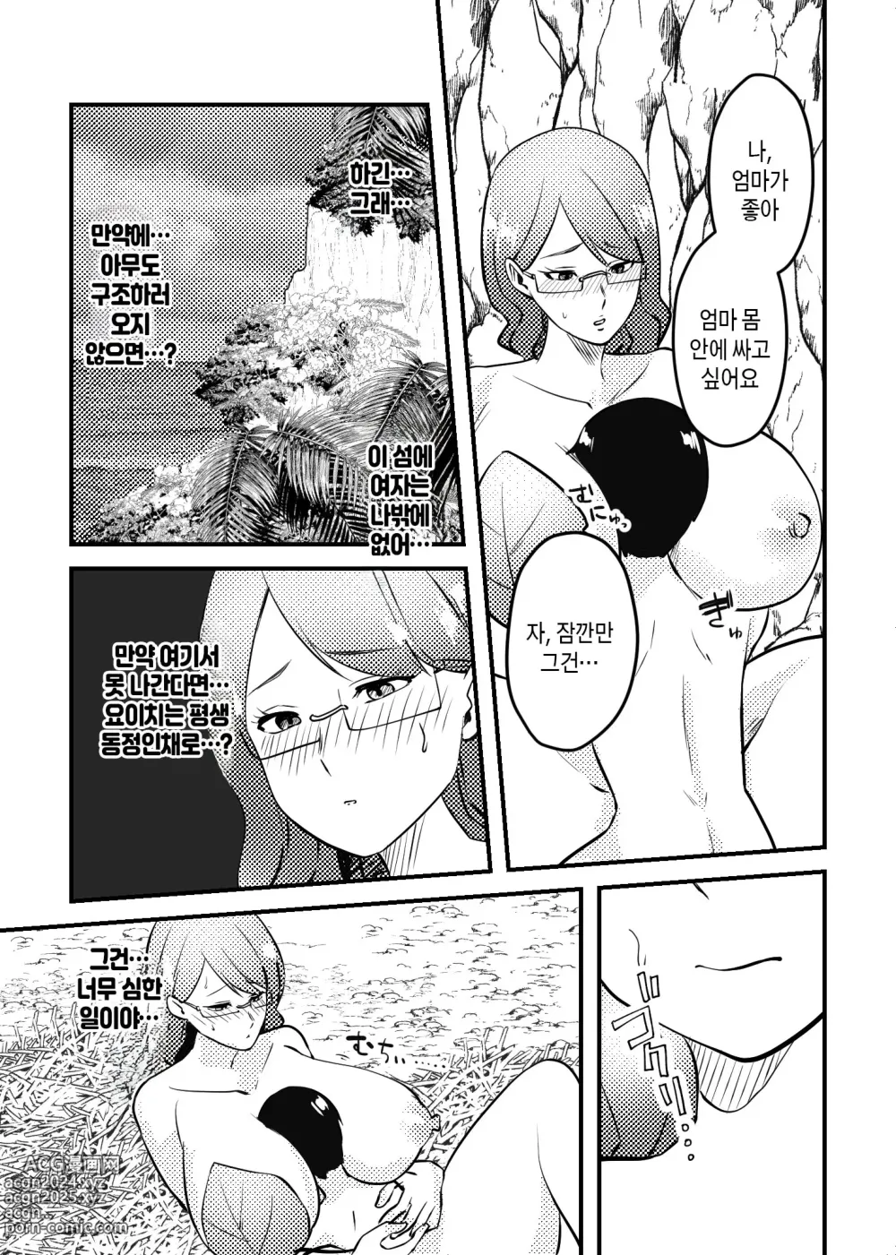 Page 16 of doujinshi 엄마와 아들이 무인도에서 러브러브 섹스한 이야기