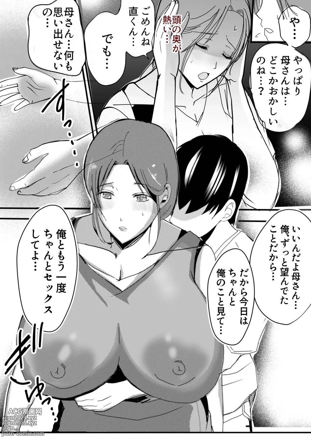 Page 23 of doujinshi Bonyuu Kaa-san no Naka ni Modoritai 2 Chuuhen - Shitto Shite Kyokon de Haha wo Okashitara Amayakashi Nakadashi Sex Sasetekureta Hanashi