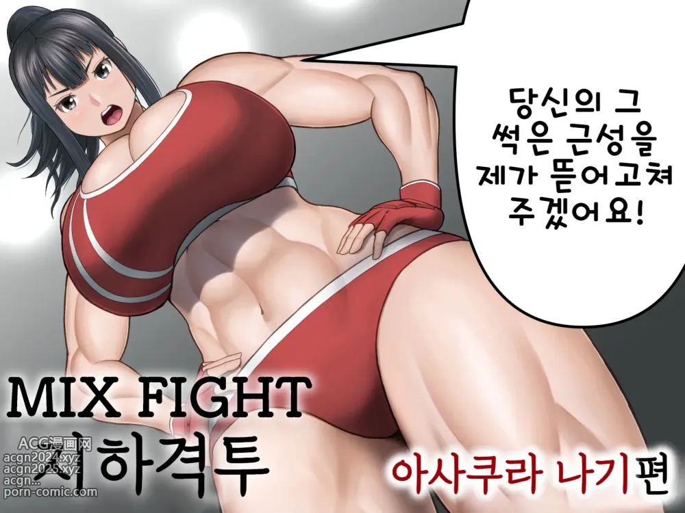 Page 1 of doujinshi MIX FIGHT 지하격투 ~아사쿠라 나기 편~