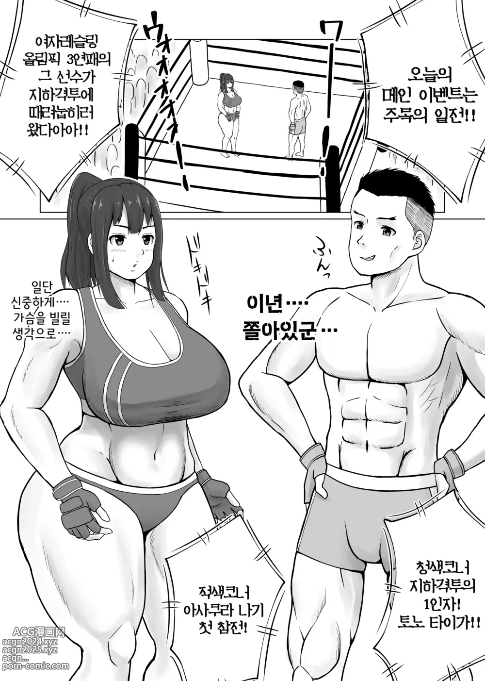 Page 3 of doujinshi MIX FIGHT 지하격투 ~아사쿠라 나기 편~