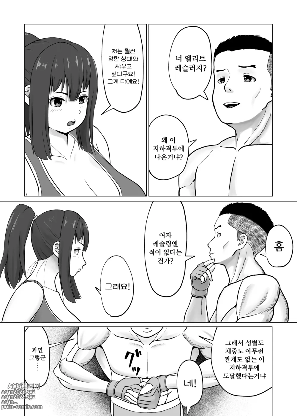 Page 4 of doujinshi MIX FIGHT 지하격투 ~아사쿠라 나기 편~